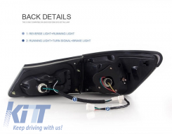 Задни светлини Full LED подходящи за LEXUS IS XE20 (2006-2012) Light Bar Facelift New XE30 дим-image-6025895