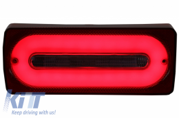 Full LED лента за Задни светлини светлини, подходяща за Mercedes G-class W463 (1989-2015) ЧЕРВЕНИ Динамичен последователни Въртящи се светлини-image-6032329