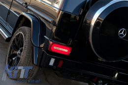 Full LED лента за Задни светлини светлини, подходяща за Mercedes G-class W463 (1989-2015) ЧЕРВЕНИ Динамичен последователни Въртящи се светлини-image-6056526