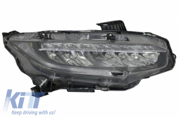 Фарове Full LED , подходящи за Honda Civic Mk10 (FC/FK) (2016-Up) седан и Хечбек с последователни Динамичен Въртящи се светлини-image-6032458