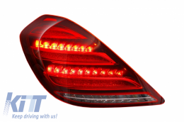 Задни светлини Full LED , подходящи за Mercedes S-Class W222 (2013-2017) с последователни Динамичен Въртящи се светлини Facelift Дизайн-image-6038808