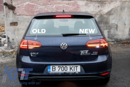Full LED Задни светлини , подходящи за VW Golf 7 & 7.5 VII (2012-2019) Facelift Retrofit G7.5 Look Динамичен Sequential Въртящи се светлини Dark Черешово черно-image-6043347