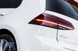 Full LED Задни светлини , подходящи за VW Golf 7 & 7.5 VII (2012-2019) Facelift Retrofit G7.5 Look Динамичен Sequential Въртящи се светлини Dark Черешово черно-image-6077788