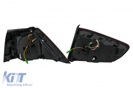 Full LED Задни светлини , подходящи за VW Golf 7 & 7.5 VII (2012-2019) Facelift Retrofit G7.5 Look Динамичен Sequential Въртящи се светлини Dark Черешово черно-image-6099440
