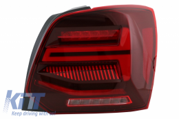 Задни светлини Full LED подходящи за VW Polo 6R 6C 61 (2011-2017) Последователни Динамичен Въртящи се светлини Vento Look-image-6043055