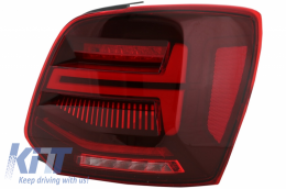 Задни светлини Full LED подходящи за VW Polo 6R 6C 61 (2011-2017) Последователни Динамичен Въртящи се светлини Vento Look-image-6043056