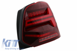 Задни светлини Full LED подходящи за VW Polo 6R 6C 61 (2011-2017) Последователни Динамичен Въртящи се светлини Vento Look-image-6043057
