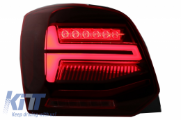 Задни светлини Full LED подходящи за VW Polo 6R 6C 61 (2011-2017) Последователни Динамичен Въртящи се светлини Vento Look-image-6043062