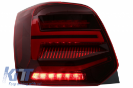 Задни светлини Full LED подходящи за VW Polo 6R 6C 61 (2011-2017) Последователни Динамичен Въртящи се светлини Vento Look-image-6043068