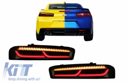 Full LED Задни светлини , подходящи за Chevrolet Camaro (2015-2017) Последователни Динамичен Въртящи се светлини дим-image-6043876
