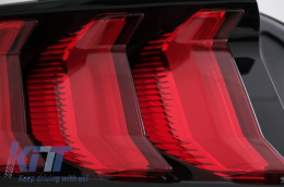 Full LED Задни светлини , подходящи за Ford Mustang VI S550 (2015-2019) Червен с Динамичен последователни Въртящи се светлини-image-6059821
