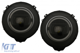 Full LED Фарове подходящи за Mercedes G-Class W463 (2007-2017) Черен Facelift 2018 Дизайн-image-6048047