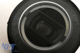Full LED Фарове подходящи за Mercedes G-Class W463 (2007-2017) Черен Facelift 2018 Дизайн-image-6048050