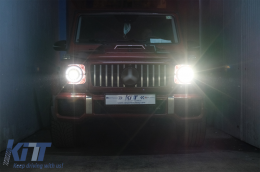 Full LED Фарове подходящи за Mercedes G-Class W463 (2007-2017) Черен Facelift 2018 Дизайн-image-6088987
