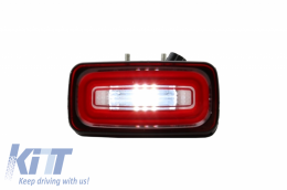 Full LED лента за Задни светлини светлини с фарове за мъгла, подходящи за Mercedes G-class W463 (1989-2015) ЧЕРВЕНИ Динамичен последователни Въртящи се светлини-image-6047419