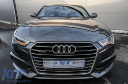 Full LED Фарове подходящи за Audi A6 4G C7 (2011-2018) Facelift Matrix Дизайн Sequential Динамичен Въртящи се светлини-image-6075249