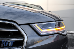 Full LED Фарове подходящи за Audi A6 4G C7 (2011-2018) Facelift Matrix Дизайн Sequential Динамичен Въртящи се светлини-image-6075251