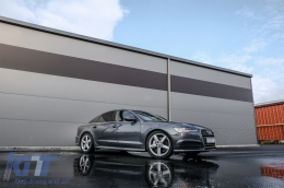 Full LED Фарове подходящи за Audi A6 4G C7 (2011-2018) Facelift Matrix Дизайн Sequential Динамичен Въртящи се светлини-image-6075256