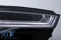 Предна Броня с Full LED Фарове , последователни Динамичен Въртящи се светлини , подходящи за Audi A6 C7 4G (2011-2018) RS6 Matrix Дизайн-image-6052755