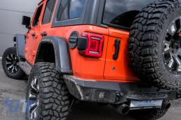 Full LED Задни светлини , подходящи за Jeep Wrangler IV JL/JLU (2018-up) RED с Динамичен стартиране и последователни Въртящи се светлини-image-6080368
