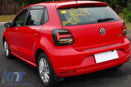 Задни светлини Full LED подходящи за VW Polo 6R 6C 61 (2011-2017) Последователни Динамичен Въртящи се светлини Vento Look дим-image-6073717