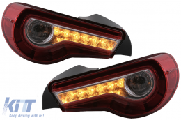 Full LED Задни светлини , подходящи за Toyota 86 (2012-2019) Subaru BRZ (2012-2018) Scion FR-S (2013-2016) с последователни Динамичен Въртящи се светлини-image-6068804