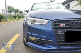 Full LED Фарове , подходящи за Audi A3 8V Pre-Facelift (2013-2016) Надстройка за Халоген с последователни Динамичен Въртящи се светлини LHD-image-6074920