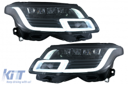 Full LED Фарове , подходящи за Land Range Rover IV Vogue SUV L405 (2013-2017) Преобразуване в 2018-нагоре-image-6075142