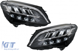 image-35-Full LED Фарове , подходящи за Mercedes C-Class W205 S205 (2019-up) LHD