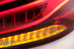 Full LED ЛайтБар Задни светлини подходящи за Mercedes M-Class W166 (2012-2015) Червено бяло LHD-image-6075027