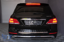 Full LED ЛайтБар Задни светлини подходящи за Mercedes M-Class W166 (2012-2015) Червено бяло LHD-image-6085983