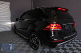 Full LED ЛайтБар Задни светлини подходящи за Mercedes M-Class W166 (2012-2015) Червено бяло LHD-image-6085984