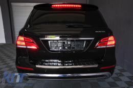 Full LED ЛайтБар Задни светлини подходящи за Mercedes M-Class W166 (2012-2015) Червено бяло LHD-image-6085987
