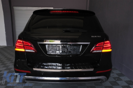 Full LED ЛайтБар Задни светлини подходящи за Mercedes M-Class W166 (2012-2015) Червено бяло LHD-image-6085990