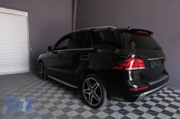 Full LED ЛайтБар Задни светлини подходящи за Mercedes M-Class W166 (2012-2015) Червено бяло LHD-image-6085992
