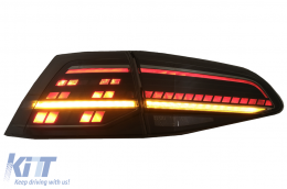 Full LED Задни светлини , подходящи за VW Golf 7 & 7.5 VII (2012-2020) Facelift Retrofit G7.5 Look Динамичен последователни Въртящи се светлини дим-image-6082974