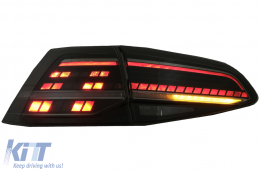Full LED Задни светлини , подходящи за VW Golf 7 & 7.5 VII (2012-2020) Facelift Retrofit G7.5 Look Динамичен последователни Въртящи се светлини дим-image-6082975