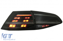 Full LED Задни светлини , подходящи за VW Golf 7 & 7.5 VII (2012-2020) Facelift Retrofit G7.5 Look Динамичен последователни Въртящи се светлини дим-image-6082983