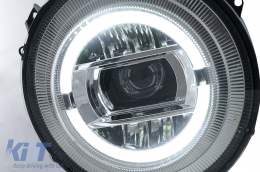Full LED Фарове , подходящи за Mercedes G-Class W463 (2005-2017) Хром Facelift 2018 Дизайн with Динамично стартиране-image-6081236