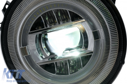 Full LED Фарове , подходящи за Mercedes G-Class W463 (2005-2017) Хром Facelift 2018 Дизайн with Динамично стартиране-image-6081243