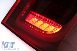 Full LED Задни светлини дим , подходящи за Mercedes V-Class W447 (2014-2019) Единична Задна врата с Динамичен последователни Въртящи се светлини-image-6090116