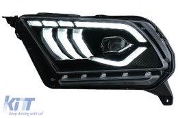 Full LED Фарове , подходящи за Ford Mustang V (2010-2014) с Динамичен последователни светлини за завиване-image-6089467