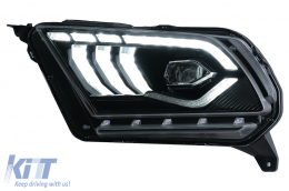 Full LED Фарове , подходящи за Ford Mustang V (2010-2014) с Динамичен последователни светлини за завиване-image-6089469