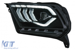 Full LED Фарове , подходящи за Ford Mustang V (2010-2014) с Динамичен последователни светлини за завиване-image-6089470