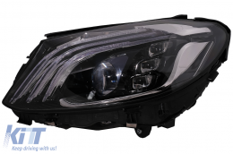 Full LED Фарове , подходящи за Mercedes C-Class W205 S205 (2014-2020) LHD W222 Дизайн-image-6091837