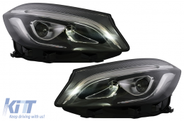 Full LED Фарове подходящи за Mercedes A-Class W176 (2012-2018) само за Халоген-image-6095009