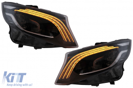 Full LED Фарове подходящи за Mercedes V-Class W447 (2016-2020) Черен-image-6096312