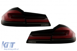 Full LED Задни светлини , подходящи за BMW Серия 5 G30 Седан (2017-2019) LCI дизайн с Динамичен последователни Въртящи се светлини-image-6096983