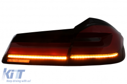 Full LED Задни светлини , подходящи за BMW Серия 5 G30 Седан (2017-2019) LCI дизайн с Динамичен последователни Въртящи се светлини-image-6096987
