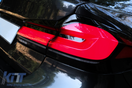 Full LED Задни светлини , подходящи за BMW Серия 5 G30 Седан (2017-2019) LCI дизайн с Динамичен последователни Въртящи се светлини-image-6114948
